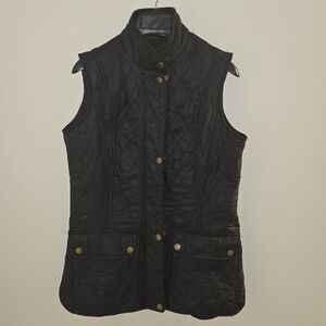 Women's Black Quilted Vest